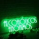 Alcoholicos Anonimos Green Neon Sign