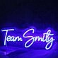 Team Smity Blue Neon Sign