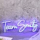 Team Smity Blue Neon Sign
