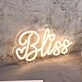 Bliss Yellow Neon Sign