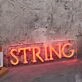 String Red Neon Sign