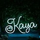 Kaya Blue Neon Sign