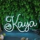Kaya Blue Neon Sign
