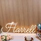 Harrell Yellow Neon Sign