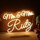 Mr And Mrs Ruty Yellow Neon Sign