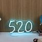520 Blue Neon Sign