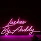 Lashes By Auddy Pink Neon Sign