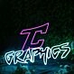 Graphics Blue Neon Sign