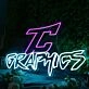 Graphics Blue Neon Sign