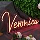 Veronica Orange Neon Sign