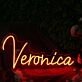 Veronica Orange Neon Sign