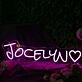 Jocelyn Pink Neon Sign