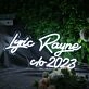 Lyric Rayne 2023 White Neon Sign