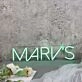 Marv s Green Neon Sign