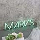 Marv s Green Neon Sign