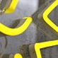 Flash Man Yellow Neon Sign