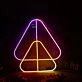 Overlapping Triangles Custom Neon Sign