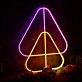 Overlapping Triangles Custom Neon Sign