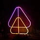 Overlapping Triangles Custom Neon Sign
