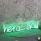 Hero JKW Green Neon Sign