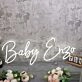 Baby Enzo White Neon Sign
