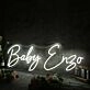 Baby Enzo White Neon Sign