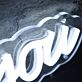 I Love You White LED Custom Neon Sign