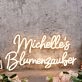 Michelle s Blumenzauber Yellow Neon Sign