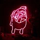 Cute French Bulldog Red Neon Sign