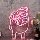 Cute French Bulldog Red Neon Sign