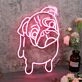 Cute French Bulldog Red Neon Sign