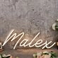 Malex Yellow Neon Sign