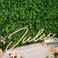 Jules Yellow Neon Sign