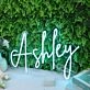 Ashley Blue LED Neon Sign