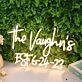 The Vaughns EST 6-24-23 Yellow Neon Sign