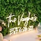 The Vaughns EST 6-24-23 Yellow Neon Sign