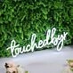 Touchedbyr White Neon Sign