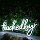 Touchedbyr White Neon Sign