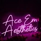 Ace Em Aesthetics Pink Neon Sign