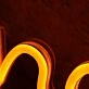Knaleh Time Orange Neon Sign