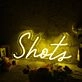 Shots Yellow Neon Sign