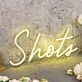 Shots Yellow Neon Sign
