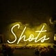 Shots Yellow Neon Sign