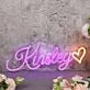 Kinsley Dark Purple Neon Sign