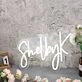 Shelby K White Neon Sign