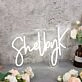 Shelby K White Neon Sign