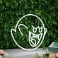 Boo White Neon Sign