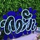 Abstract Neon Blue Neon Sign