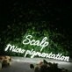 Scalp Micro Pigmentation White Neon Sign