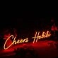 Cheers Habibi Red Neon Sign